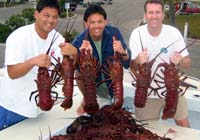 Matt Lum, Bryant Lum, Lance Merker score on the 2003 lobster opening weekend