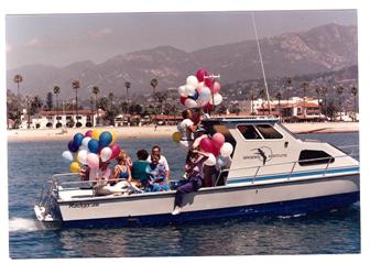 1986 – The Brooks Institute 26’ Radon launching party