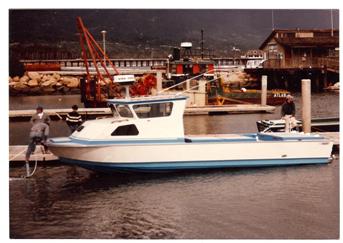 1982- a 32’ Radon dive boat